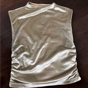 Abercrombie & Fitch Shimmery Gold Sleeveless Tank